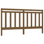 vidaXL Tăblie de pat, maro miere, 206x4x100 cm, lemn masiv de pin