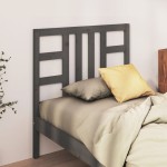 vidaXL Tăblie de pat, gri, 96x4x100 cm, lemn masiv de pin