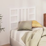 vidaXL Tăblie de pat, alb, 106x4x100 cm, lemn masiv de pin