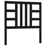 vidaXL Tăblie de pat, negru, 106x4x100 cm, lemn masiv de pin vidaXL Tăblie de pat, negru, 106x4x100 cm, lemn masiv de pin