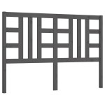 vidaXL Tăblie de pat, gri, 126x4x100 cm, lemn masiv de pin vidaXL Tăblie de pat, gri, 126x4x100 cm, lemn masiv de pin