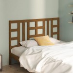 vidaXL Tăblie de pat, maro miere, 126x4x100 cm, lemn masiv de pin vidaXL Tăblie de pat, maro miere, 126x4x100 cm, lemn masiv de pin