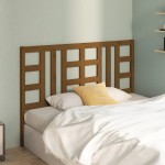 vidaXL Tăblie de pat, maro miere, 126x4x100 cm, lemn masiv de pin vidaXL Tăblie de pat, maro miere, 126x4x100 cm, lemn masiv de pin