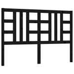 vidaXL Tăblie de pat, negru, 166x4x100 cm, lemn masiv de pin