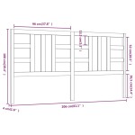 vidaXL Tăblie de pat, alb, 206x4x100 cm, lemn masiv de pin vidaXL Tăblie de pat, alb, 206x4x100 cm, lemn masiv de pin