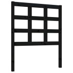 vidaXL Tăblie de pat, negru, 80,5x4x100 cm, lemn masiv de pin