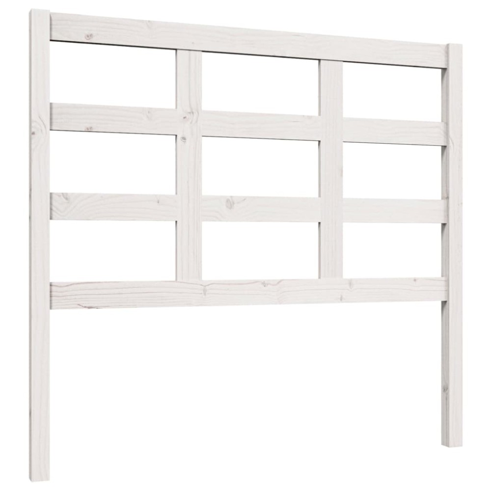 vidaXL Tăblie de pat, alb, 105,5x4x100 cm, lemn masiv de pin