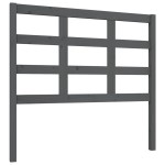vidaXL Tăblie de pat, gri, 105,5x4x100 cm, lemn masiv de pin vidaXL Tăblie de pat, gri, 105,5x4x100 cm, lemn masiv de pin