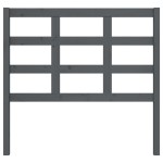vidaXL Tăblie de pat, gri, 105,5x4x100 cm, lemn masiv de pin vidaXL Tăblie de pat, gri, 105,5x4x100 cm, lemn masiv de pin