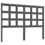 vidaXL Tăblie de pat, gri, 125,5x4x100 cm, lemn masiv de pin vidaXL Tăblie de pat, gri, 125,5x4x100 cm, lemn masiv de pin