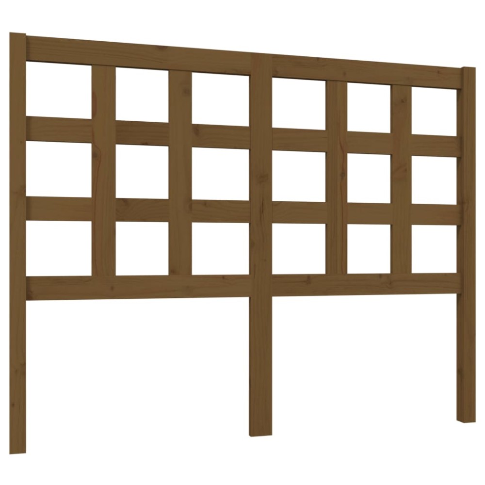 vidaXL Tăblie de pat, maro miere, 125,5x4x100 cm, lemn masiv de pin