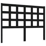 vidaXL Tăblie de pat, negru, 125,5x4x100 cm, lemn masiv de pin vidaXL Tăblie de pat, negru, 125,5x4x100 cm, lemn masiv de pin