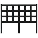 vidaXL Tăblie de pat, negru, 125,5x4x100 cm, lemn masiv de pin vidaXL Tăblie de pat, negru, 125,5x4x100 cm, lemn masiv de pin