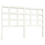 vidaXL Tăblie de pat, alb, 140,5x4x100 cm, lemn masiv de pin