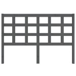 vidaXL Tăblie de pat, gri, 145,5x4x100 cm, lemn masiv de pin