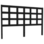 vidaXL Tăblie de pat, negru, 145,5x4x100 cm, lemn masiv de pin vidaXL Tăblie de pat, negru, 145,5x4x100 cm, lemn masiv de pin