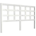 vidaXL Tăblie de pat, alb, 156x4x100 cm, lemn masiv de pin vidaXL Tăblie de pat, alb, 156x4x100 cm, lemn masiv de pin