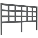 vidaXL Tăblie de pat, gri, 156x4x100 cm, lemn masiv de pin