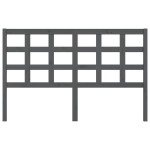 vidaXL Tăblie de pat, gri, 156x4x100 cm, lemn masiv de pin