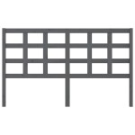 vidaXL Tăblie de pat, gri, 165,5x4x100 cm, lemn masiv de pin