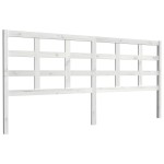 vidaXL Tăblie de pat, alb, 205,5x4x100 cm, lemn masiv de pin vidaXL Tăblie de pat, alb, 205,5x4x100 cm, lemn masiv de pin