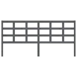 vidaXL Tăblie de pat, gri, 205,5x4x100 cm, lemn masiv de pin