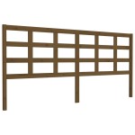 vidaXL Tăblie de pat, maro miere, 205,5x4x100 cm, lemn masiv de pin