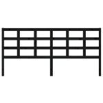 vidaXL Tăblie de pat, negru, 205,5x4x100 cm, lemn masiv de pin