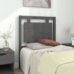 vidaXL Tăblie de pat, gri, 80,5x4x100 cm, lemn masiv de pin