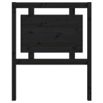 vidaXL Tăblie de pat, negru, 80,5x4x100 cm, lemn masiv de pin