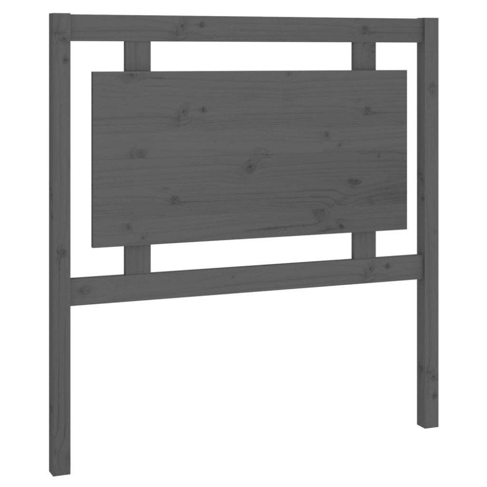 vidaXL Tăblie de pat, gri, 95,5x4x100 cm, lemn masiv de pin