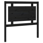 vidaXL Tăblie de pat, negru, 95,5x4x100 cm, lemn masiv de pin