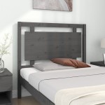 vidaXL Tăblie de pat, gri, 105,5x4x100 cm, lemn masiv de pin vidaXL Tăblie de pat, gri, 105,5x4x100 cm, lemn masiv de pin