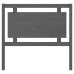 vidaXL Tăblie de pat, gri, 105,5x4x100 cm, lemn masiv de pin vidaXL Tăblie de pat, gri, 105,5x4x100 cm, lemn masiv de pin