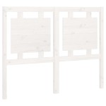 vidaXL Tăblie de pat, alb, 125,5x4x100 cm, lemn masiv de pin