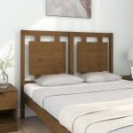 vidaXL Tăblie de pat, maro miere, 125,5x4x100 cm, lemn masiv de pin vidaXL Tăblie de pat, maro miere, 125,5x4x100 cm, lemn masiv de pin