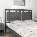 vidaXL Tăblie de pat, gri, 145,5x4x100 cm, lemn masiv de pin
