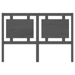 vidaXL Tăblie de pat, gri, 145,5x4x100 cm, lemn masiv de pin