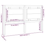vidaXL Tăblie de pat, 155,5x4x100 cm, lemn masiv de pin