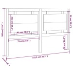 vidaXL Tăblie de pat, alb, 155,5x4x100 cm, lemn masiv de pin vidaXL Tăblie de pat, alb, 155,5x4x100 cm, lemn masiv de pin