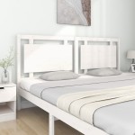vidaXL Tăblie de pat, alb, 185,5x4x100 cm, lemn masiv de pin vidaXL Tăblie de pat, alb, 185,5x4x100 cm, lemn masiv de pin