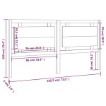 vidaXL Tăblie de pat, alb, 185,5x4x100 cm, lemn masiv de pin vidaXL Tăblie de pat, alb, 185,5x4x100 cm, lemn masiv de pin
