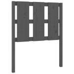 vidaXL Tăblie de pat, gri, 80,5x4x100 cm, lemn masiv de pin
