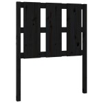 vidaXL Tăblie de pat, negru, 80,5x4x100 cm, lemn masiv de pin