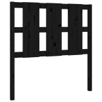 vidaXL Tăblie de pat, negru, 95,5x4x100 cm, lemn masiv de pin