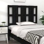 vidaXL Tăblie de pat, negru, 105,5x4x100 cm, lemn masiv de pin vidaXL Tăblie de pat, negru, 105,5x4x100 cm, lemn masiv de pin