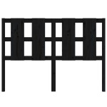 vidaXL Tăblie de pat, negru, 125,5x4x100 cm, lemn masiv de pin vidaXL Tăblie de pat, negru, 125,5x4x100 cm, lemn masiv de pin