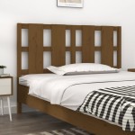 vidaXL Tăblie de pat, maro miere, 140,5x4x100 cm, lemn masiv de pin vidaXL Tăblie de pat, maro miere, 140,5x4x100 cm, lemn masiv de pin