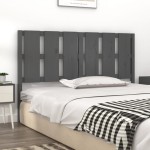 vidaXL Tăblie de pat, gri, 155,5x4x100 cm, lemn masiv de pin