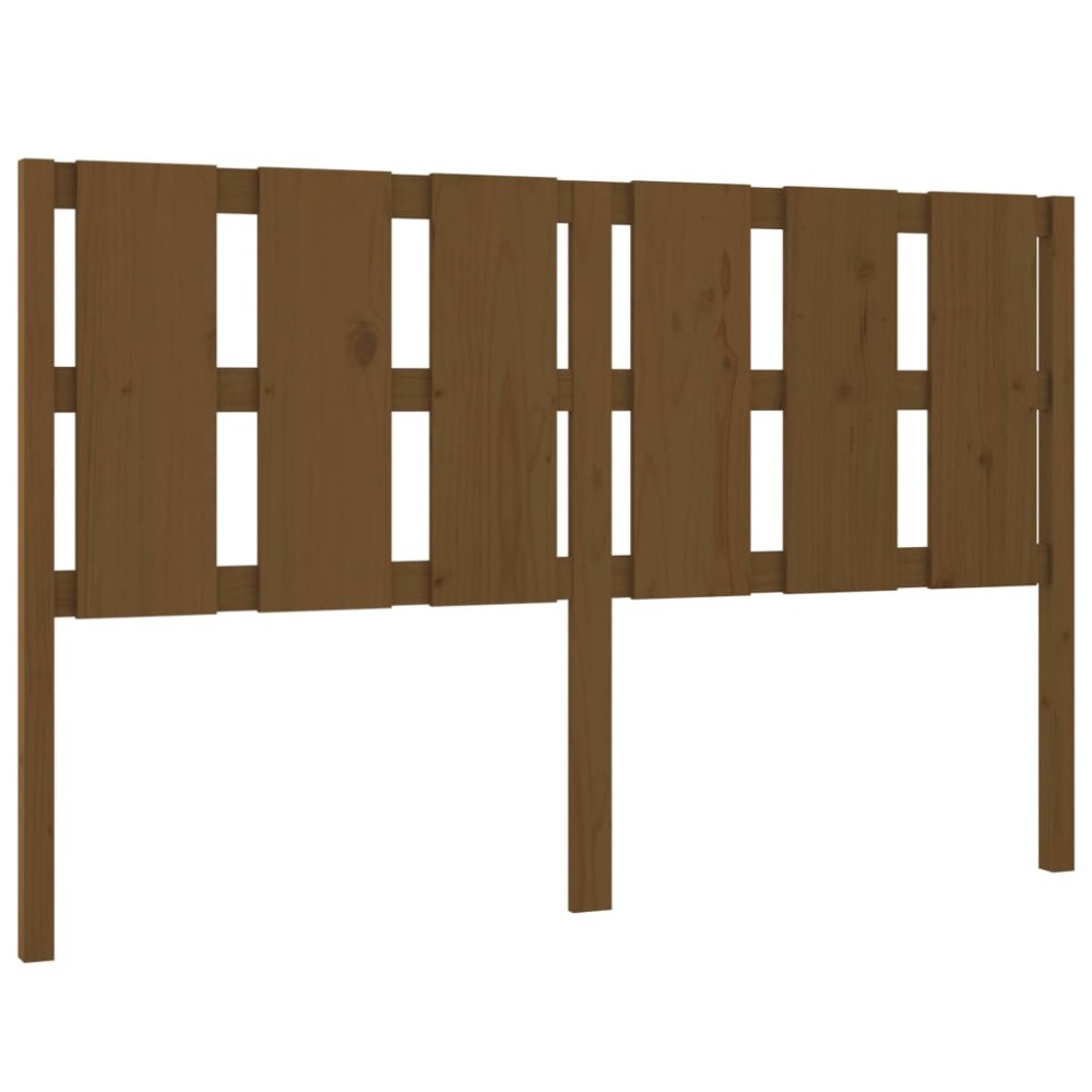 vidaXL Tăblie de pat, maro miere, 155,5x4x100 cm, lemn masiv de pin